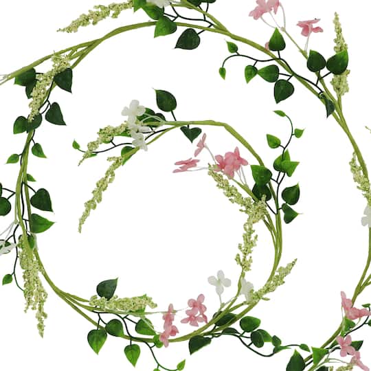 5ft. Mixed Heather Coiled Garland by Ashland®